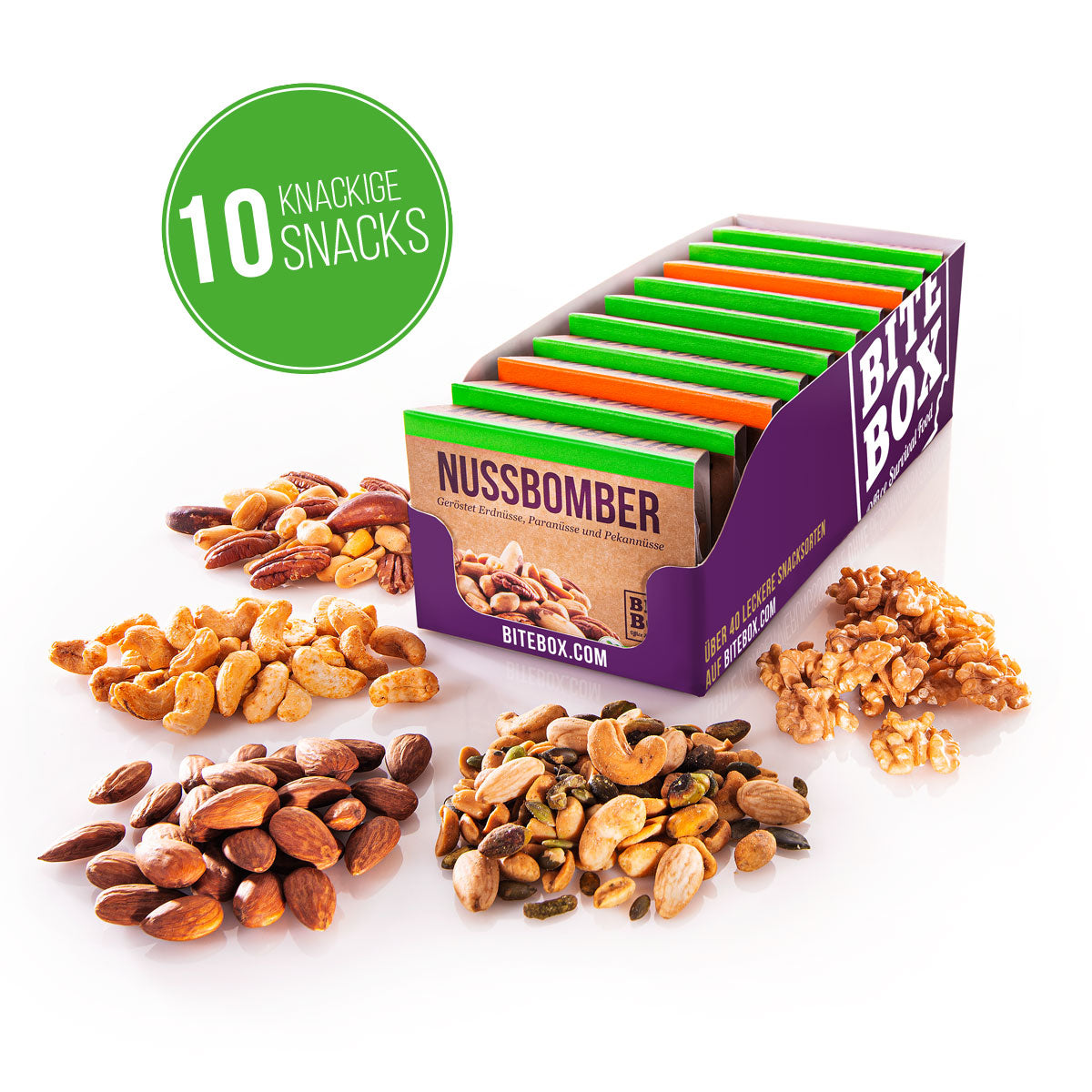 Nüsse-Set: 10 Snacks