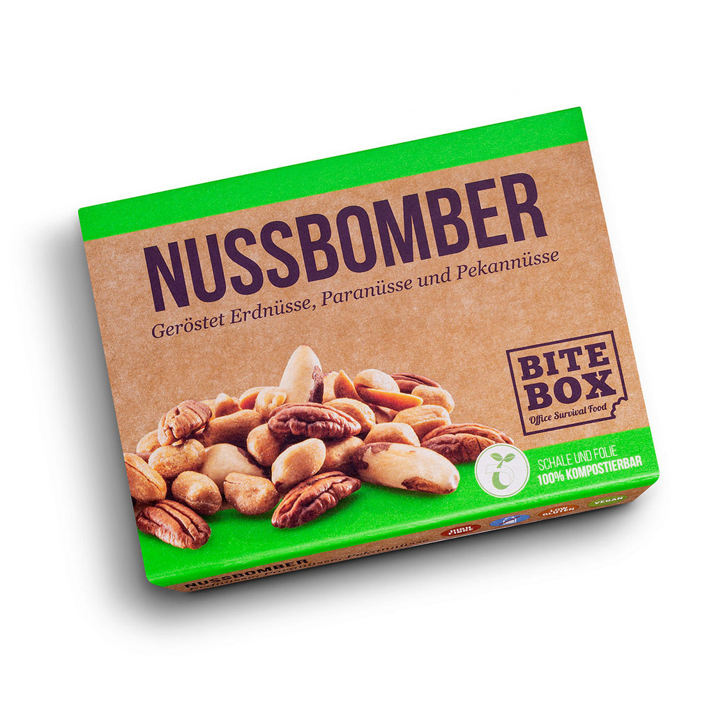 Erdnüsse, Paranüsse und Pekannüsse